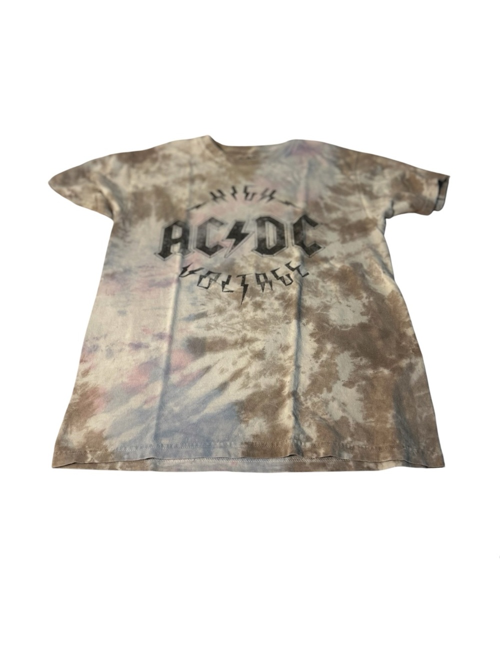 AC/DC Washed Light Gray Crewneck Band Tee